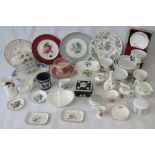 A mixed quantity of branded ceramic ware