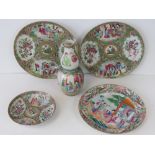 A pair of 19th century Chinese famille rose plates (one a/f) 21.