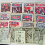 Approx sixty-three issues of 'The Gem' c