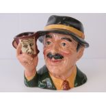 A Royal Doulton lrge character jug 'The collector' D6796, limited edition N0 1348 of 500,