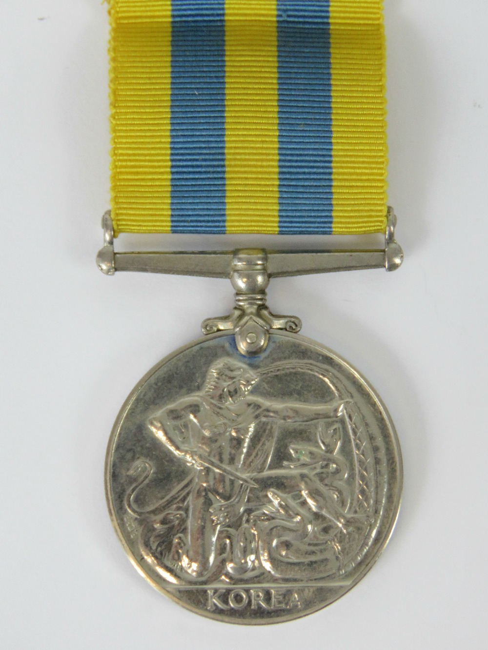 A Korea medal for GNR E. Fisher R.A. (22664759), complete with ribbon. - Image 2 of 3