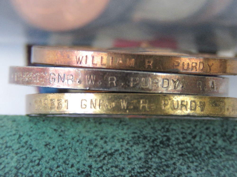 A trio of British medals for GNR William R Purdy R.A. - Image 3 of 3
