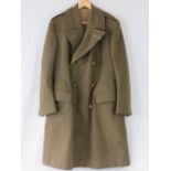 A WWII British Officers Great Coat, dated 1944, in large size and good condition.