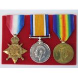 A WWI medal trio for PTE H.W. Goddard R. Lanc. R.