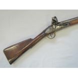 An original early 18th century flintlock rifle, marked tower to side action,