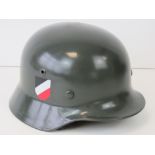 WWII German army helmet film prop/reenac