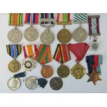 A quantity of assorted medals British an