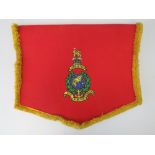 A red felt Royal Marine banner for Gibra