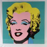 After Andy Warhol; a large airbrush artw