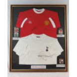 A signed Manchester United Football shirt,