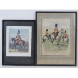 Print; Second Dragoons Royal Scots Greys, drawn from life by Durrand.