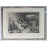 Print; 19th century black and white print 'The Slaughter of Innocents',