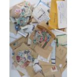 Stamps; a small quantity of World stamps, mainly 20th century, many un-cancelled.