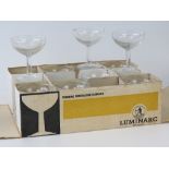 A set of twelve 'as new' champagne saucers, within original Luminarc box (box a/f).