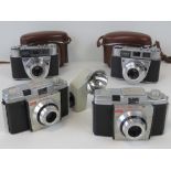 Two Kodak Colorsnap 35 cameras, each wit