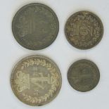 A full set of William IV Maundy Money dated 1835 and comprising 4p, 3p, 2p and 1p coins.