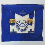 Masonic Regalia; a Craft Provincial Grand Rank undress apron with embroidered 'Deputy' insignia,