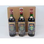 A part case (eleven bottles) of 1977 Brunello Di Montalcino 1977 Tuscan red wine,