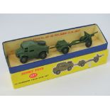 A Dinky Toys 25lb field gun set No697, in original box.