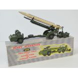 A Dinky Supertoys Missle Erector Vehicle, with missile and launch platform, number 666,