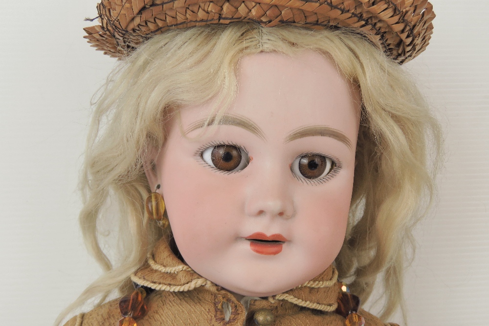 A early 20thC bisque head doll probably by Simon & Halbig, - Image 2 of 4