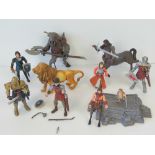 A quantity of Chronicles of Narnia figur