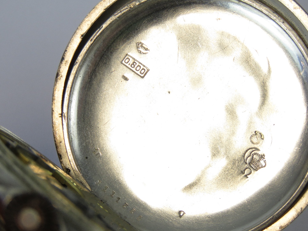An Omega silver open face top wind pocke - Image 4 of 4