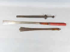 THREE AFRICAN SWORDS