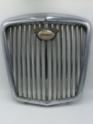 A VINTAGE WOLSLEY CHROME RADIATOR COVER CIRCA 1950'S/60'S