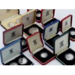 A COLLECTION OF VARIOUS SILVER PROOF COINAGE, PRINCIPALLY UK AND COMMONWEALTH 1980S/90'S (QTY)