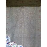 ANTIQUE TURKISH PART SILK PRAYER RUG