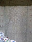 ANTIQUE TURKISH PART SILK PRAYER RUG