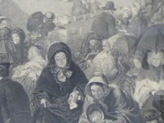 AFTER W.P.FRITH, LIFE AT THE SEASIDE, FOLIO ENGRAVING. 60x190cms