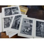 SMALL GROUP OF 19TH/20TH CENTURY RISQUE LITERATURE AND EPHEMERA TO INCLUDE A SERIES OF NUDE PHOTOS.