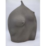 A GROUP OF THREE FEMALE FORM TORSO SCULPTURES BY D. COTTON