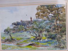 CLAUDE HAYES (1852-1922), LYNDHURST, SIGNED, WATERCOLOUR, 17.5 X 26CM