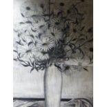 (ARR) EVELYN WILLIAMS, STILL LIFE OF FLOWERS 1977, PENCIL AND WASH, SIGNED AND DATED