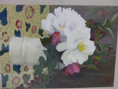 ENGLISH 19TH/20TH CENTURY SCHOOL, THREE WATERCOLOURS BY DIFFERENT HANDS, A FLORAL STILL LIFE,