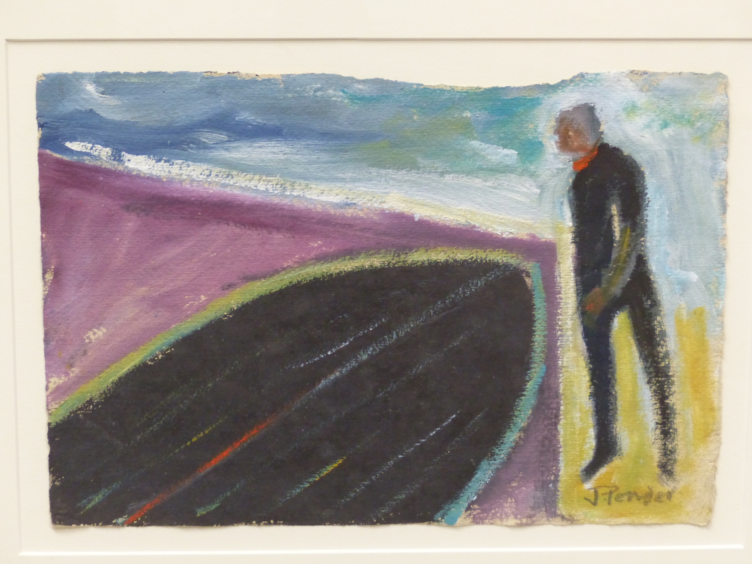 (ARR) JACK PENDER, MAN WITH UPTURNED PUNT, SIGNED, OIL ON PAPER, 20 X 28.5CM - Image 2 of 11