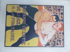 VARIOUS VINTAGE COLOUR CARICATURE PRINTS AFTER MAX BEERBOHM AND OTHERS, ALSO SOME ADVERTISING