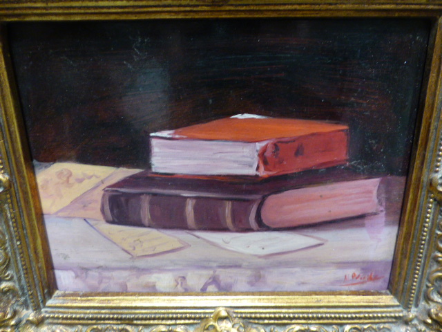 FOUR 20TH CENTURY WORKS TO INCLUDE TWO STILL LIFE SUBJECTS AND TWO OTHERS VARIOUS MEDIA