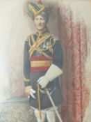 LATE 19TH CENTURY ENGLISH SCHOOL, PORTRAIT OF AN OFFICER, SIGNED INDISTINCTLY, WATERCOLOUR, 45 X