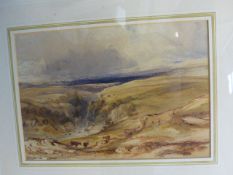 ANTHONY VANDYKE COPLEY FIELDING (1787-1855) LANDSCAPE, SIGNED, WATERCOLOUR, 18.5 X 26CM