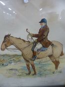 A VINTAGE COLOUR PRINT AFTER GEORGE A. FOTHERGILL, A BIT OF OLD YORKSHIRE, PENCIL, SIGNED AND