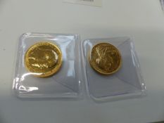 TWO GOLD SOVEREIGNS DATED 1896 AND 1902.