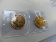 TWO GOLD SOVEREIGNS DATED 1898 AND 1906.