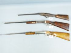 AN ORIGINAL WILL AIR RIFLE, IN .22 CALIBRE, BARREL RELEASE CATCH MOUNTED ON THE UNDER SIDE, THE