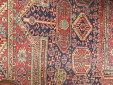 AN ANTIQUE TURKISH TRIBAL RUG. 225x178cms