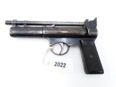 A WEBLEY SENIOR AIR PISTOL, IN .22 CALIBRE, SERIAL NO S2951