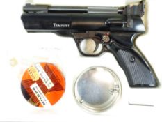 A WEBLEY TEMPEST AIR PISTOL IN ORIGINAL BOX.